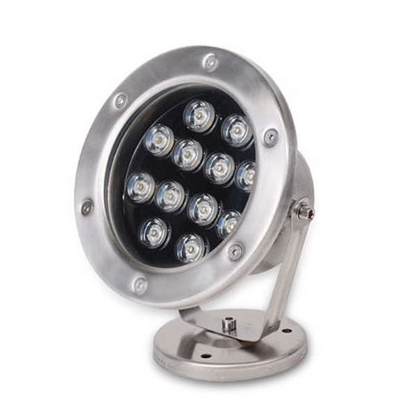 New 12W LED DC12V Warm White Submersible Lightweight Outdoor Tank Spotlight