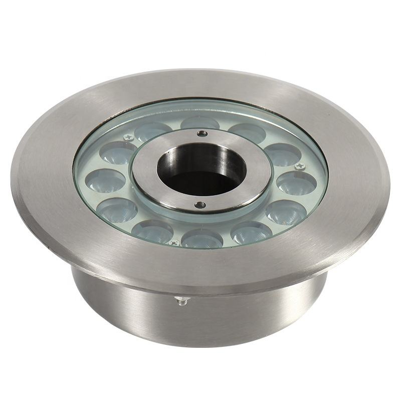 Factory direct sales of AC12V LED fountain lights, stainless steel LED fountain light rings, DMX512 programmable