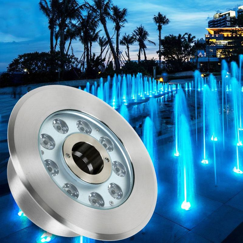 Factory direct sales of AC12V LED fountain lights, stainless steel LED fountain light rings, DMX512 programmable
