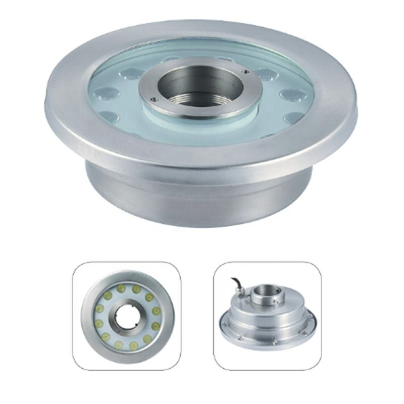 DC24V outdoor underwater LED light for fountains, RGB IP68 waterproof, 3W, 6W, 9W, 12W, 18W, 24W, 36W LED swimming pool light.