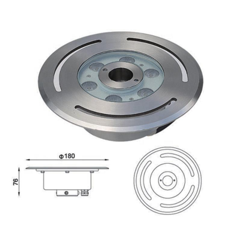 9W 12V 24V IP68 SS304 Stainless Steel Fountain LED Light Underwater LED Fountain Ring Light Swimming Pool 63W 93W 123W