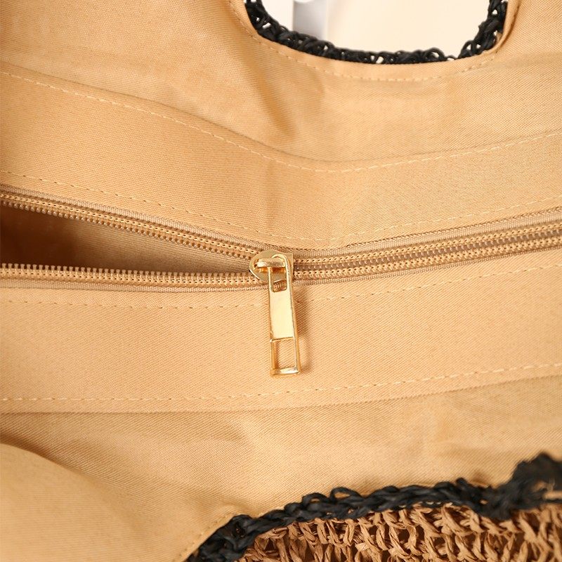 High-value, large-capacity steel bucket bag for women's beach vacation