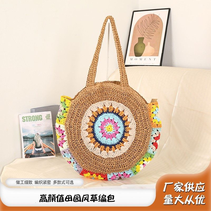 High-value garden-style straw bags