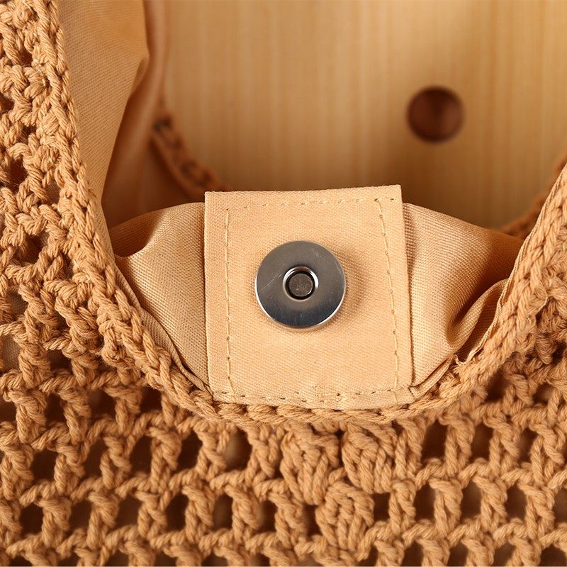 Stylish Summer Large Capacity Lazy Style Shoulder Knitted Bag