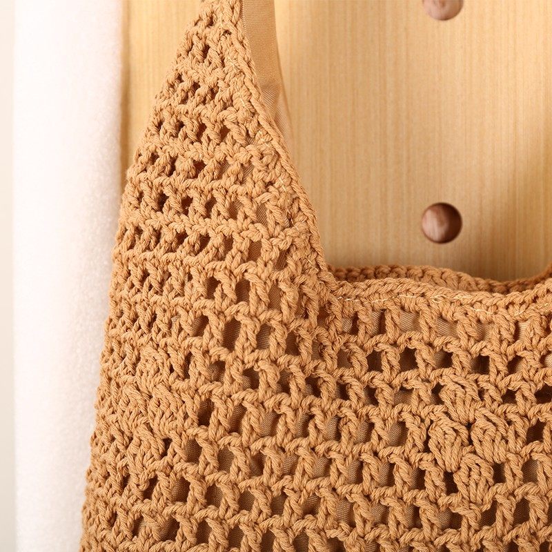 Stylish Summer Large Capacity Lazy Style Shoulder Knitted Bag