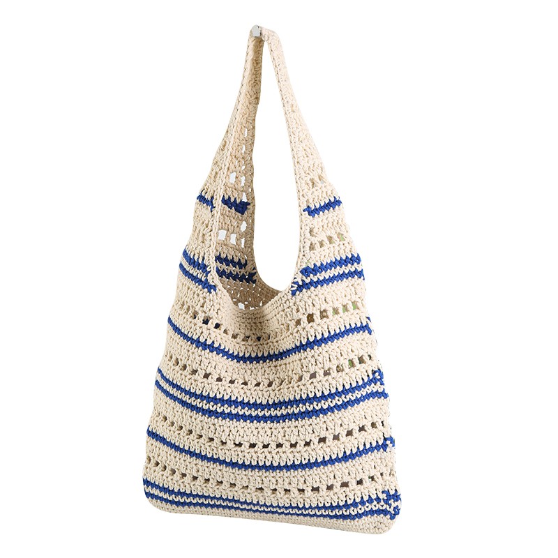 Hollowed-out large capacity shoulder bag