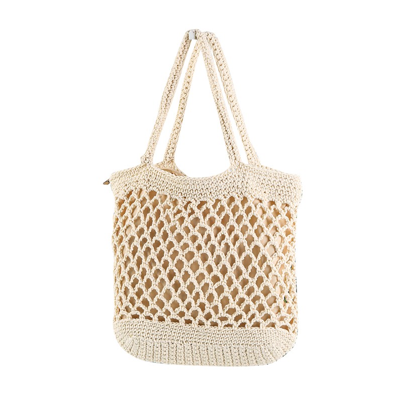 Forest-style cotton rope mesh bag