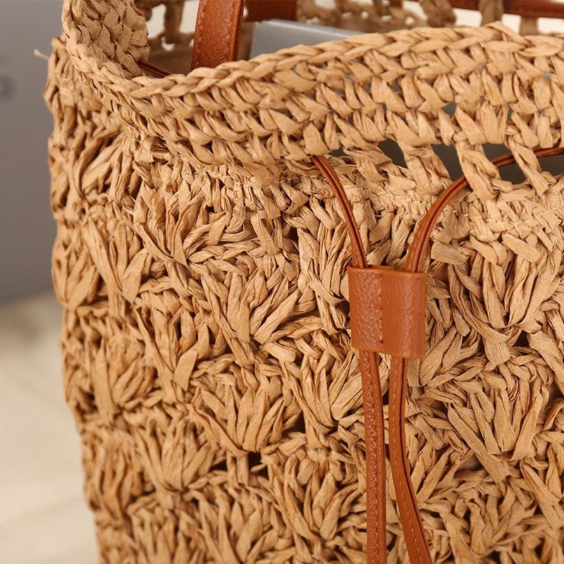 Summer beach vacation straw bags