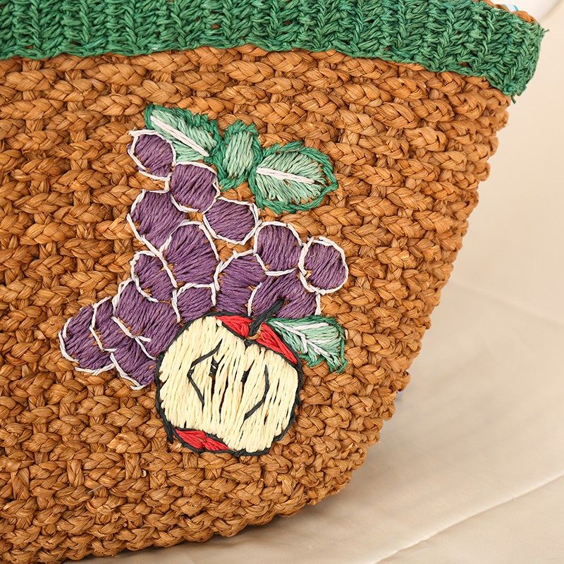Fruit picnic bag, vegetable straw bag