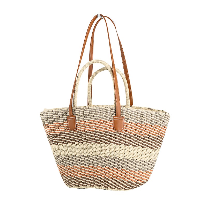 Color-blocked tote bag