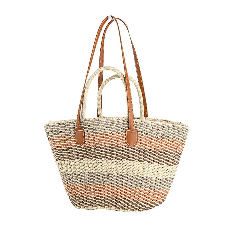 Color-blocked tote bag