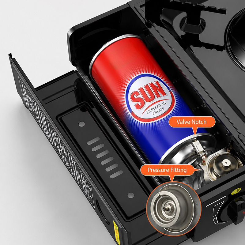 Portable gas cylinder