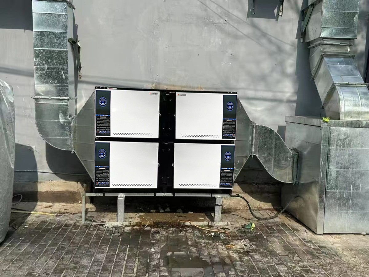 油烟净化器安装案例9-6 Case study of 300000 air volume commercial electrostatic precipitator in Times Square, Philippines
