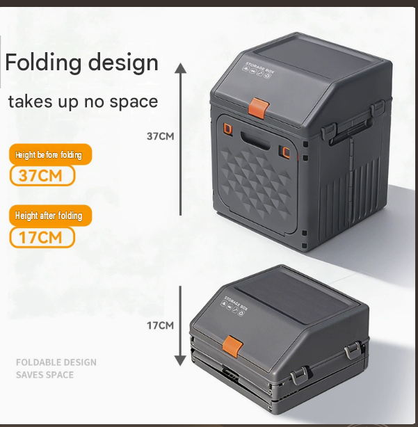 Foldable Storage Box, Car Trunk Organizer, Outdoor Camping Storage Container, Home & Camping Storage Bin for Camping & Household Use