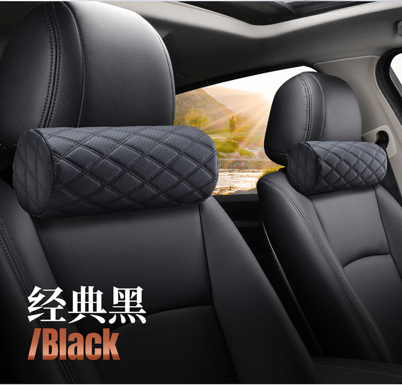 Luxury Car Neck Pillow with Memory Foam Core, Wear-resistant Stain-resistant Breathable Car Headrest, All Season Universal, Wholesale OEM Private Label