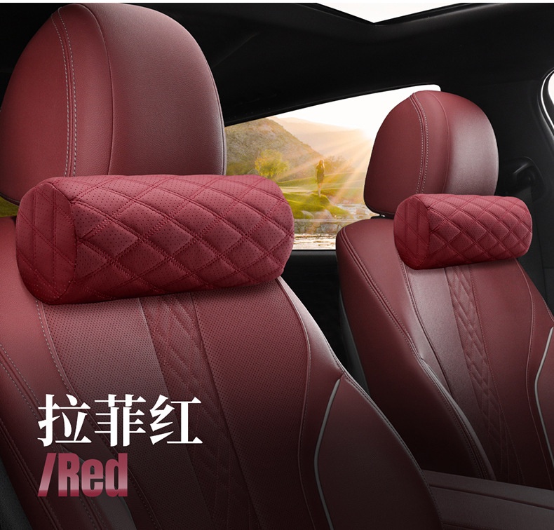 Luxury Car Neck Pillow with Memory Foam Core, Wear-resistant Stain-resistant Breathable Car Headrest, All Season Universal, Wholesale OEM Private Label