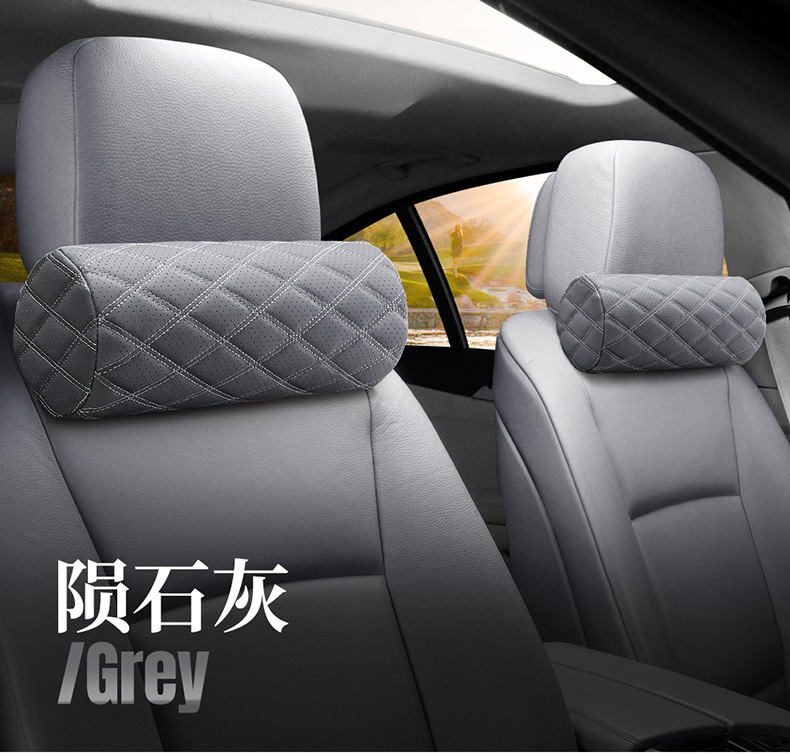 Luxury Car Neck Pillow with Memory Foam Core, Wear-resistant Stain-resistant Breathable Car Headrest, All Season Universal, Wholesale OEM Private Label