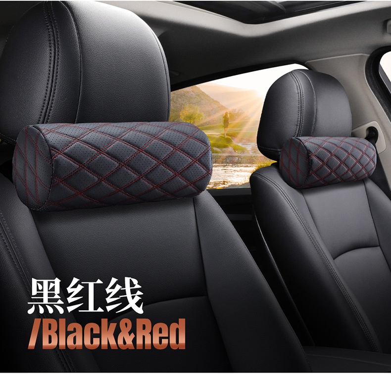 Luxury Car Neck Pillow with Memory Foam Core, Wear-resistant Stain-resistant Breathable Car Headrest, All Season Universal, Wholesale OEM Private Label