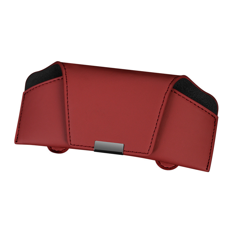 Magnetic Car Sunglasses Clip, Portable Sun Visor Storage Box for Glasses & Cards, Wholesale & Custom