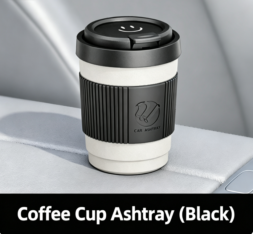 Custom Wholesale Car Ashtray, Creative Multifunctional Lidded Auto Ashtray, Ash Fly Prevention, Premium Car Storage Accessory