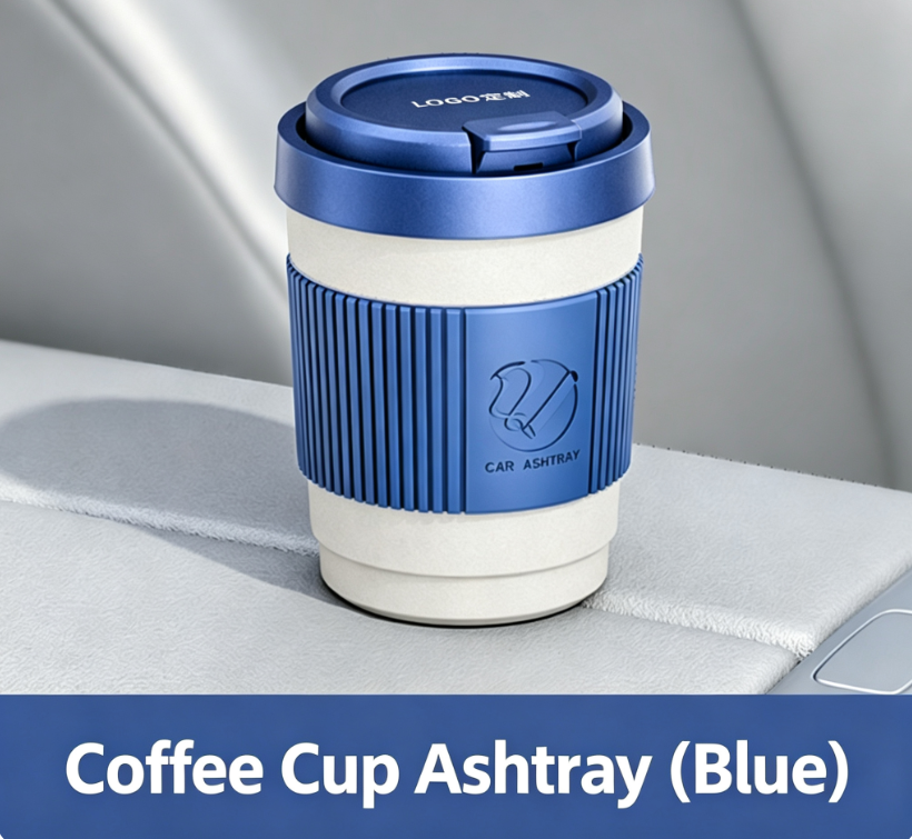 Custom Wholesale Car Ashtray, Creative Multifunctional Lidded Auto Ashtray, Ash Fly Prevention, Premium Car Storage Accessory