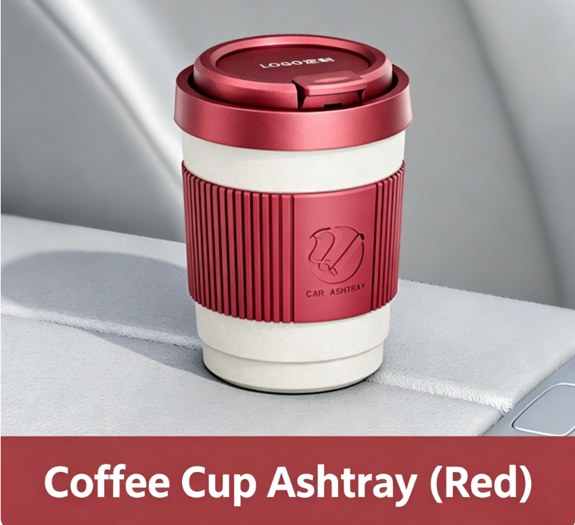 Custom Wholesale Car Ashtray, Creative Multifunctional Lidded Auto Ashtray, Ash Fly Prevention, Premium Car Storage Accessory