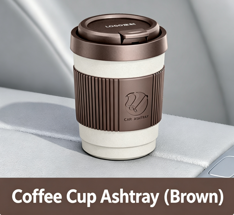 Custom Wholesale Car Ashtray, Creative Multifunctional Lidded Auto Ashtray, Ash Fly Prevention, Premium Car Storage Accessory