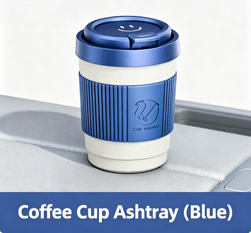 Custom Wholesale Car Ashtray, Creative Multifunctional Lidded Auto Ashtray, Ash Fly Prevention, Premium Car Storage Accessory