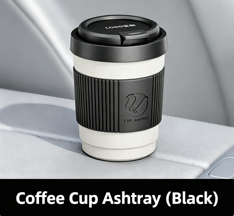 Custom Wholesale Car Ashtray, Creative Multifunctional Lidded Auto Ashtray, Ash Fly Prevention, Premium Car Storage Accessory