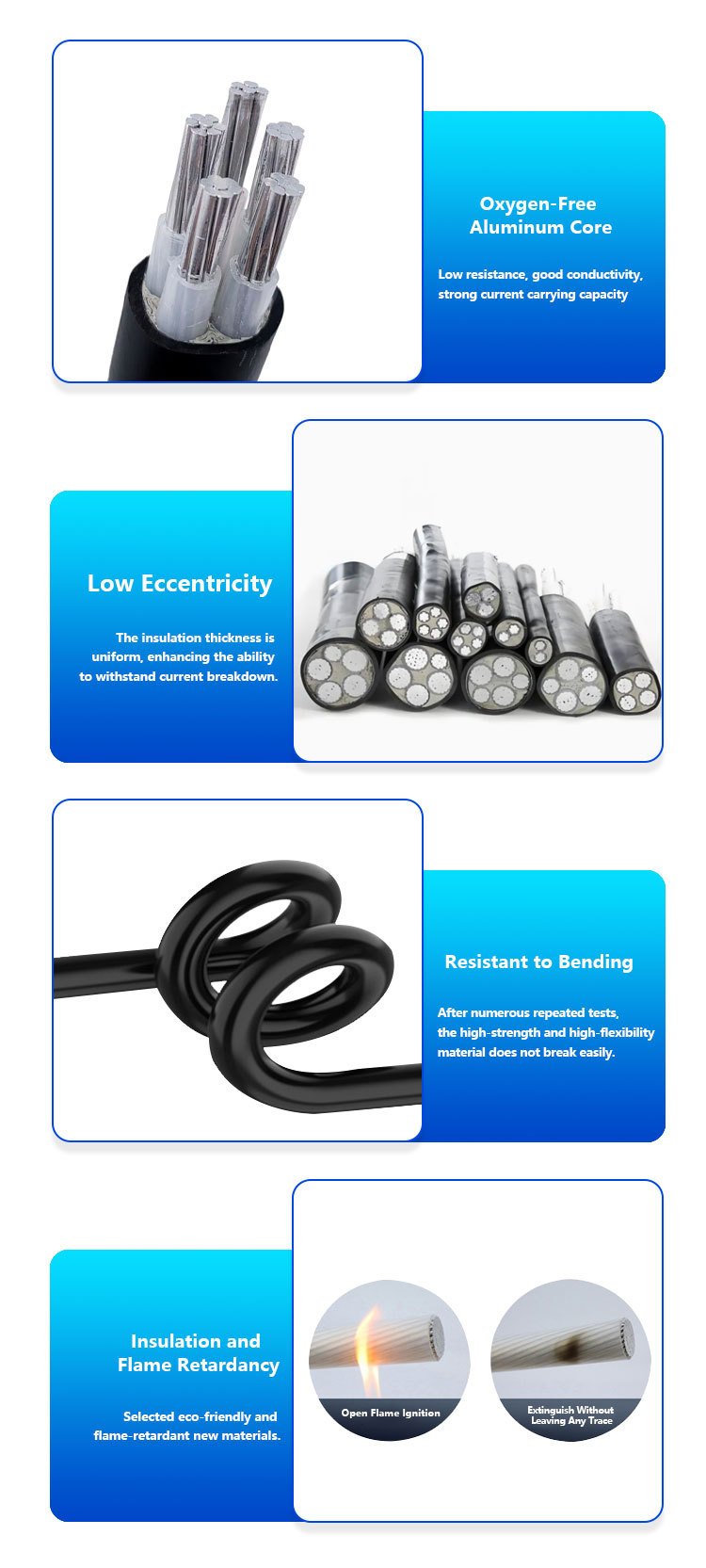 Auminum eare Power cable