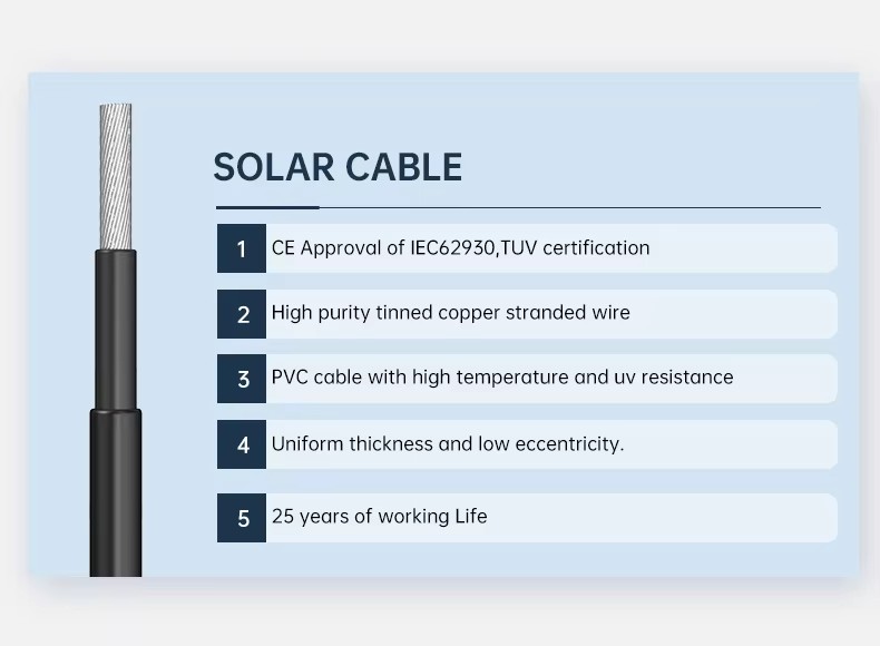 Solar Wire001 Customized DC Solar Cable