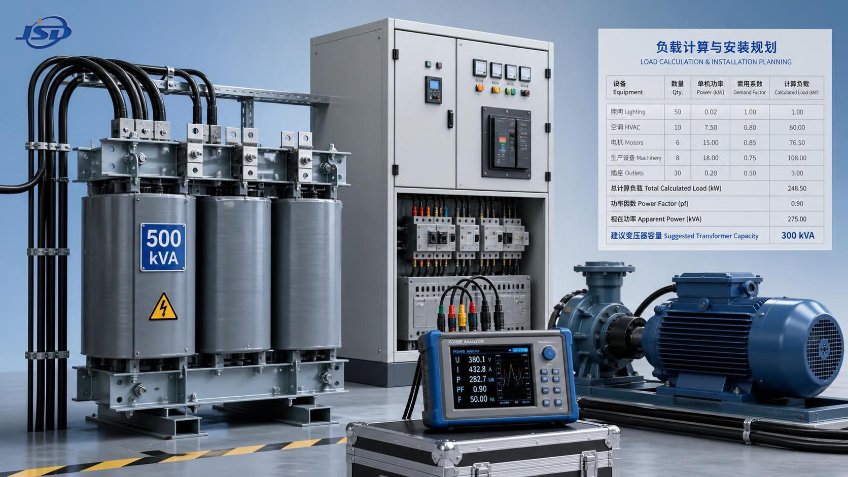 Transformer Sizing Calculation: How to Match kVA Capacity to Real Load Demand