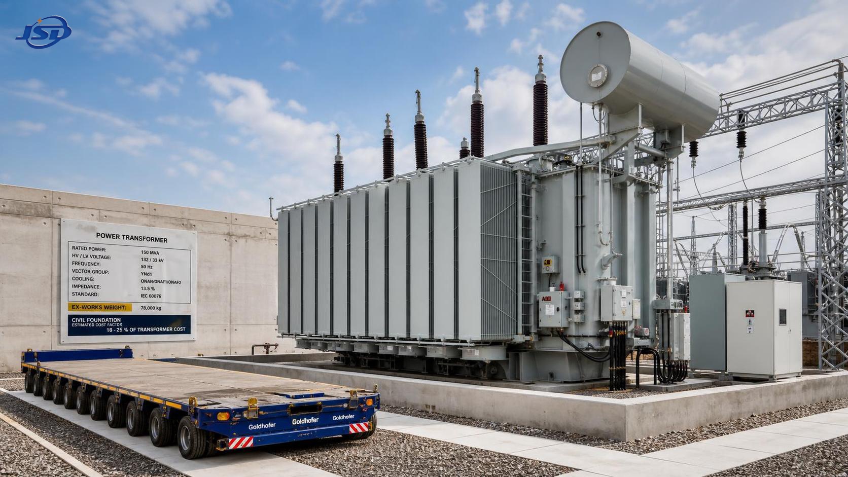 What drives the installed cost of a high voltage power transformer