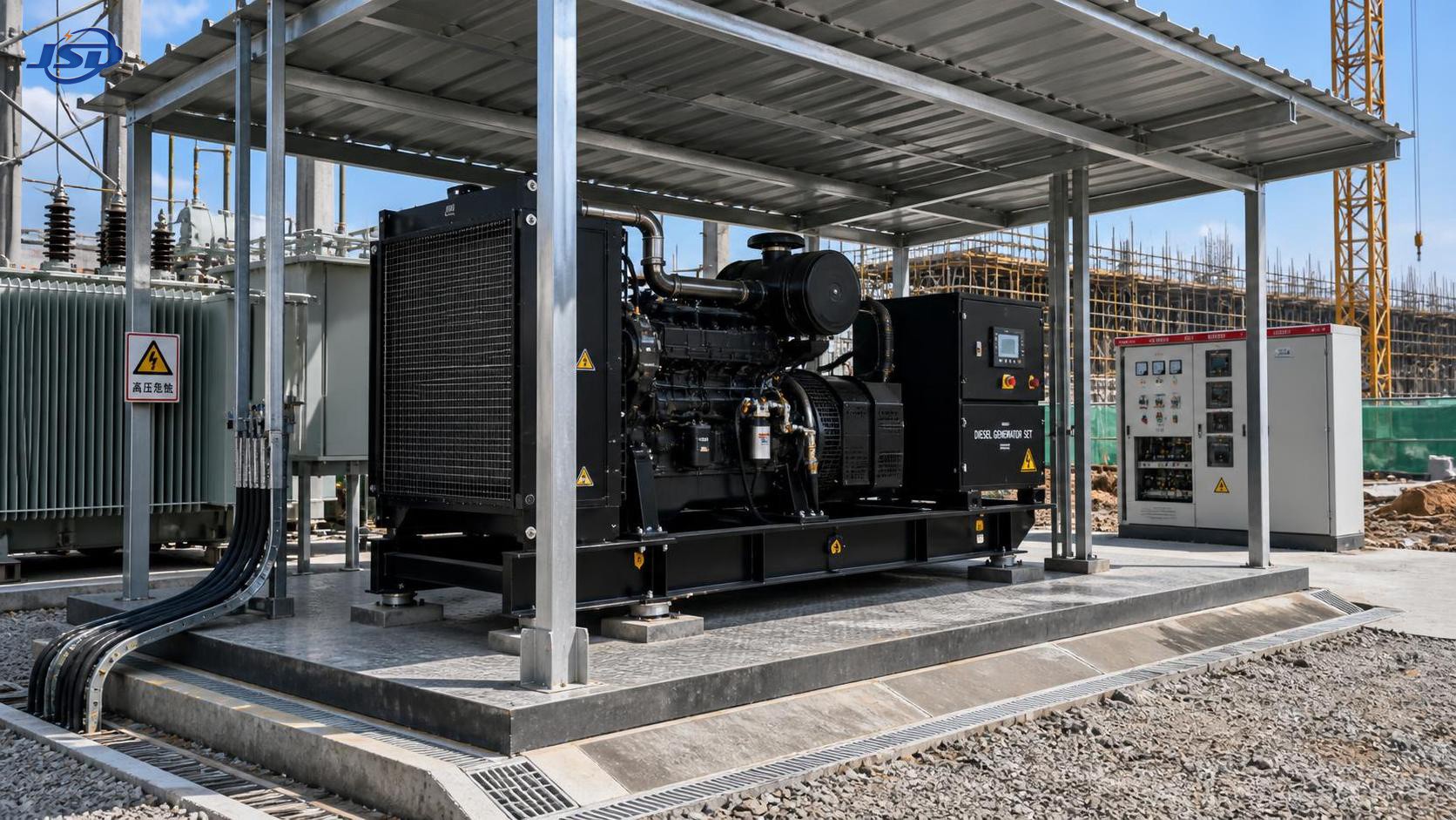 What weather protection an open type generator really needs on site