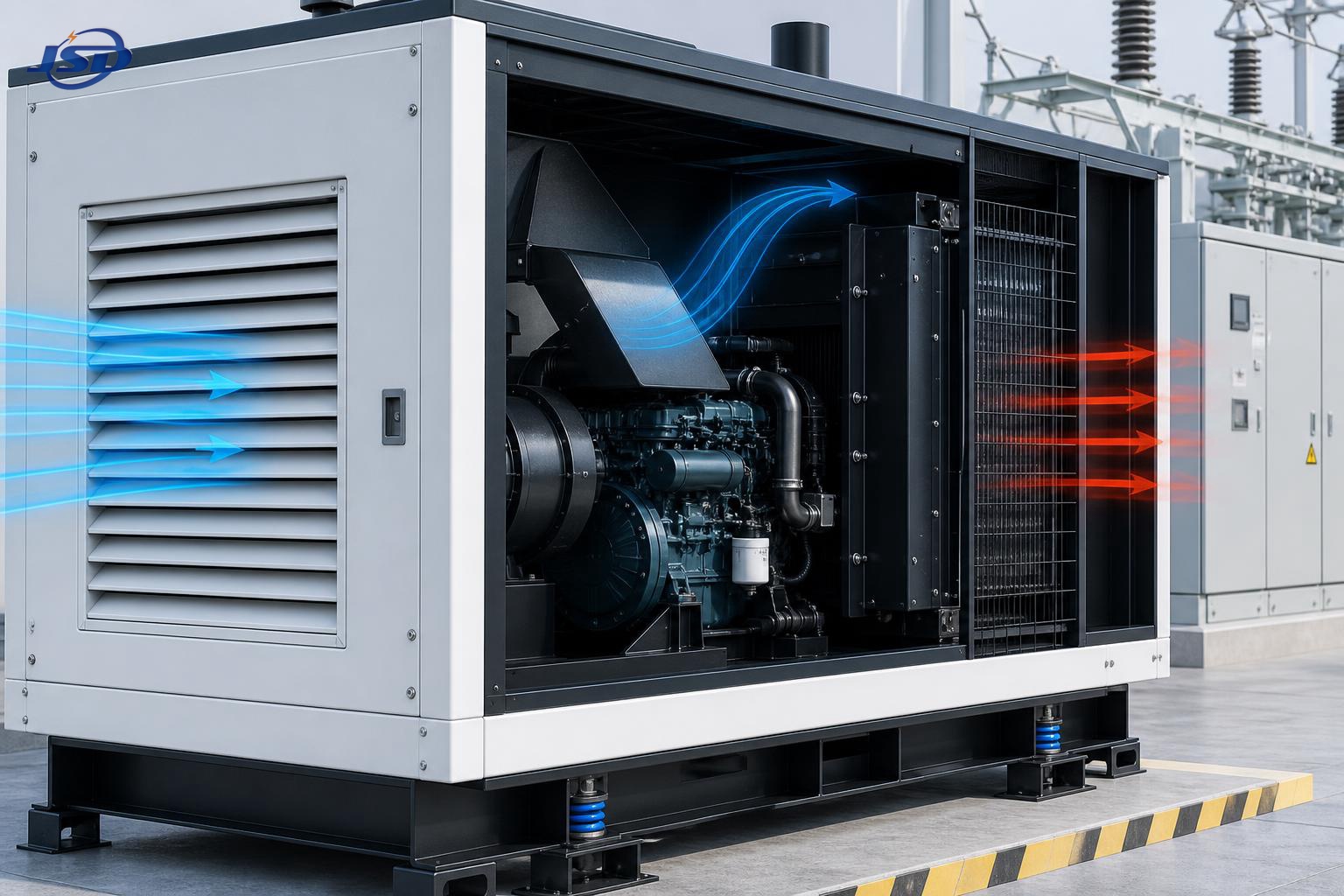 What makes a diesel generator super silent without hurting cooling efficiency? What makes a diesel generator super silent without hurting cooling efficiency?