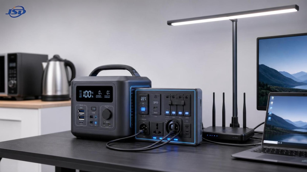What can portable energy storage systems power during short outages?
