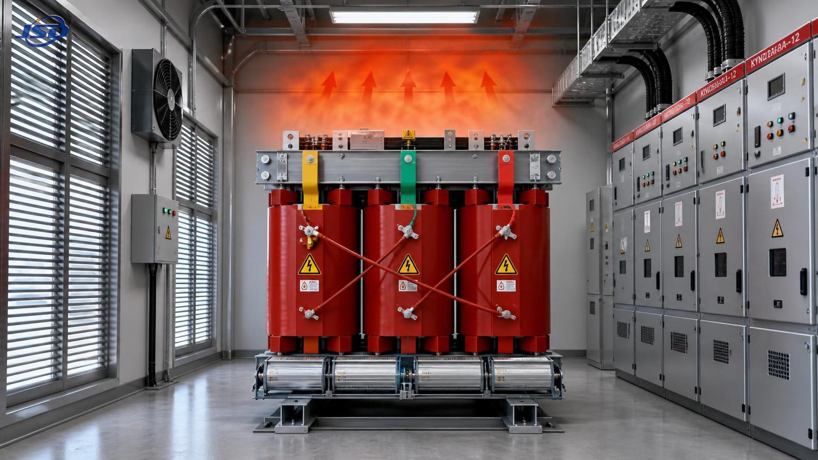 Why does an indoor transformer overheat in a closed room