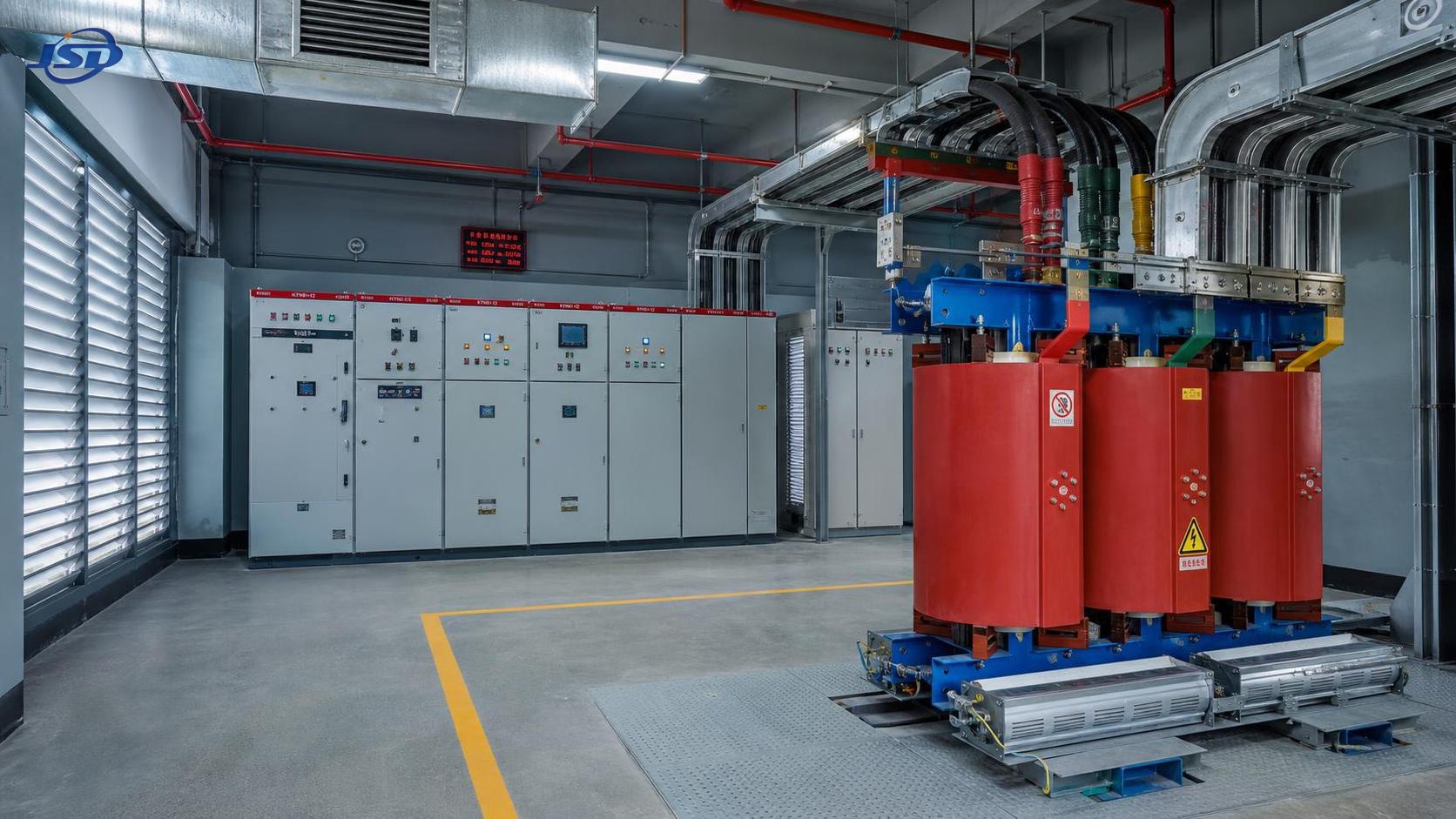 When is a 3 phase dry type transformer suitable for indoor use?