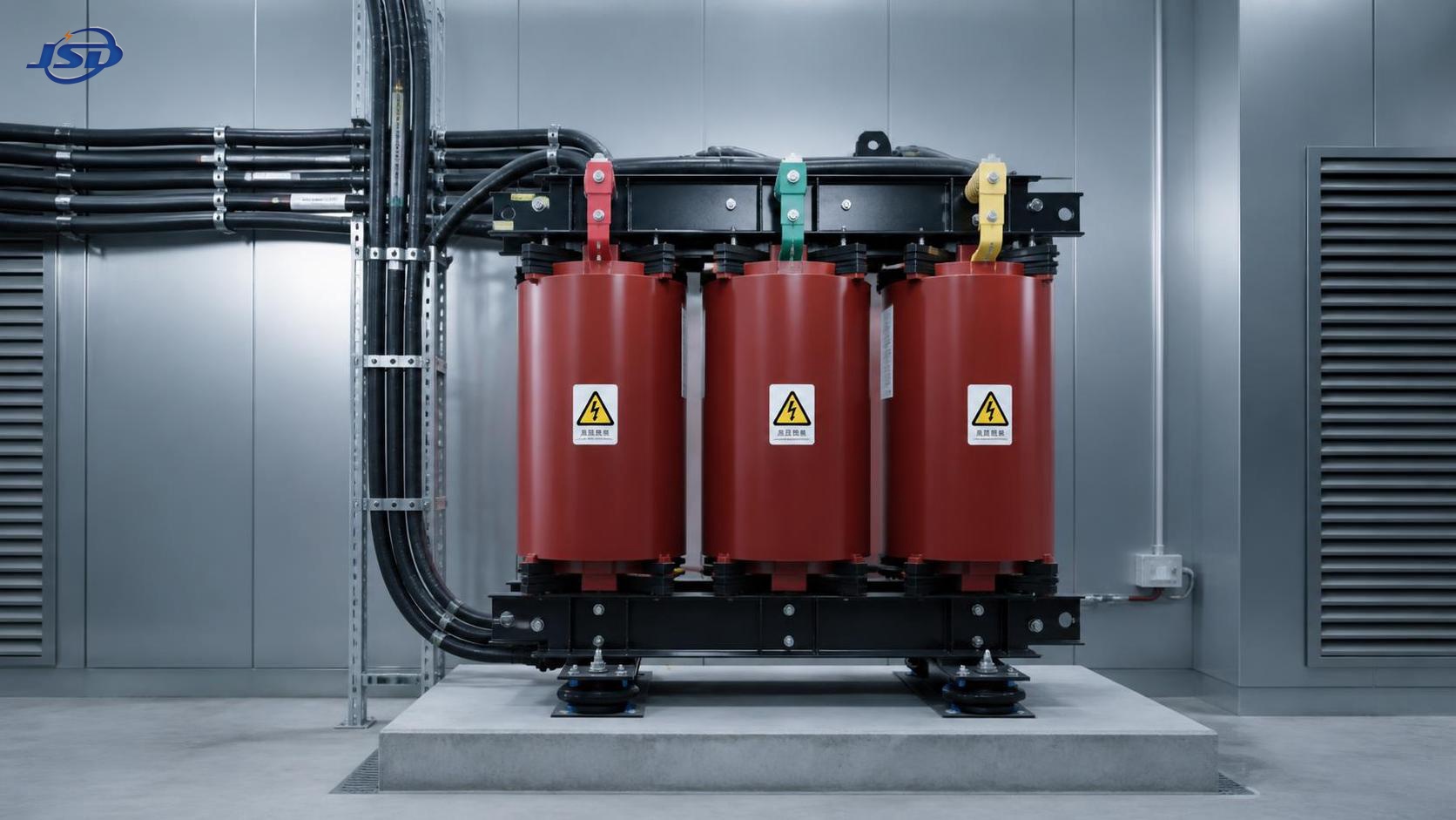 How can a dry type transformer’s noise be reduced on site?