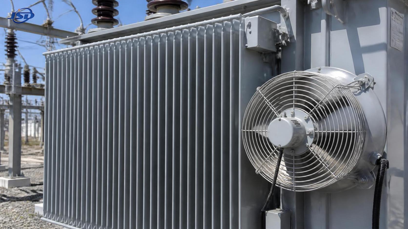 Does a 500 kVA transformer need forced cooling in hot climates?