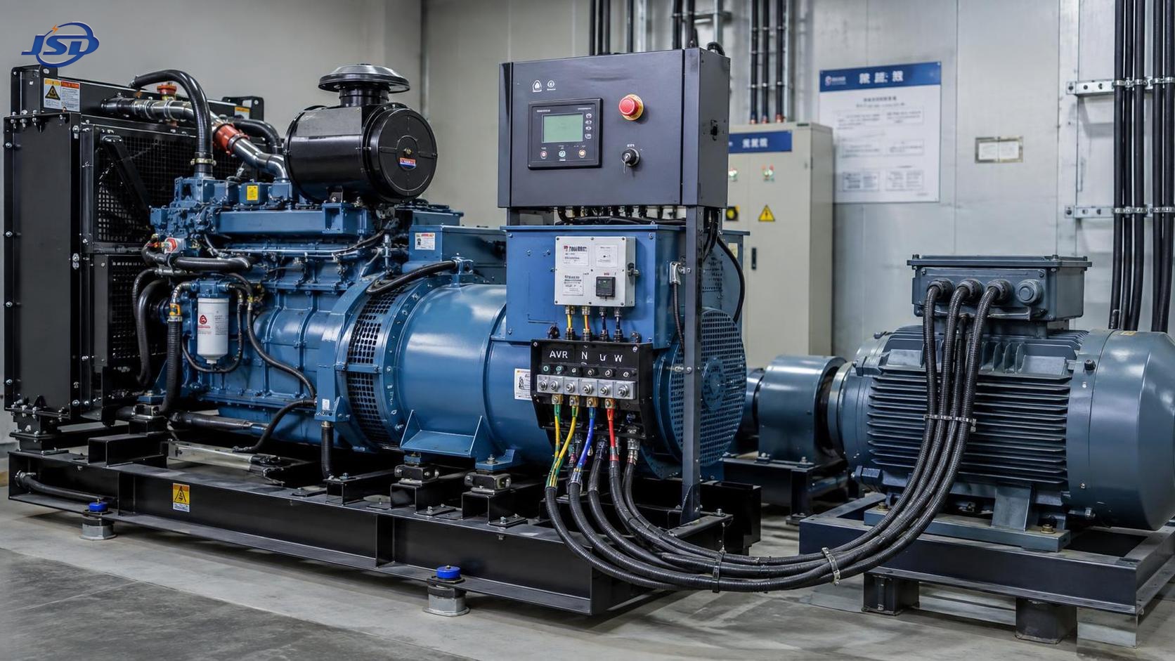 What causes voltage instability in a diesel open frame genset?