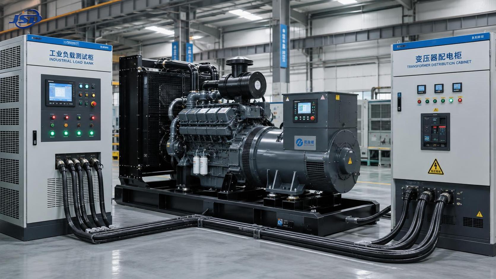 Which factory tests matter for an open type diesel generator?