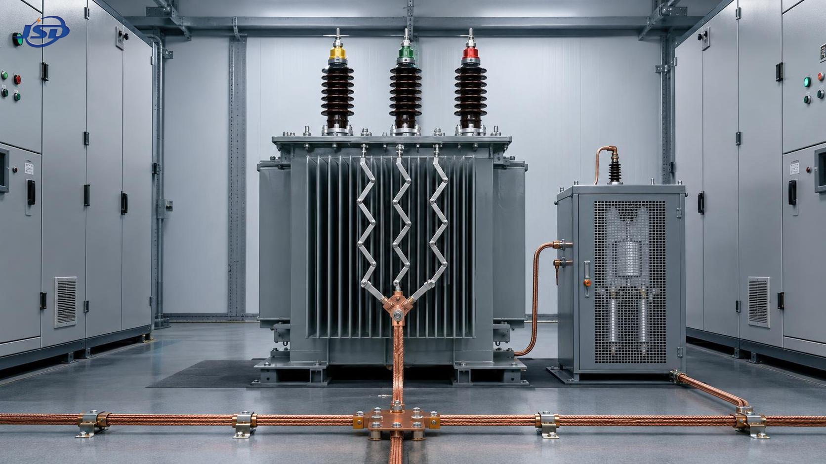 How grounding transformer impedance changes earth-fault current