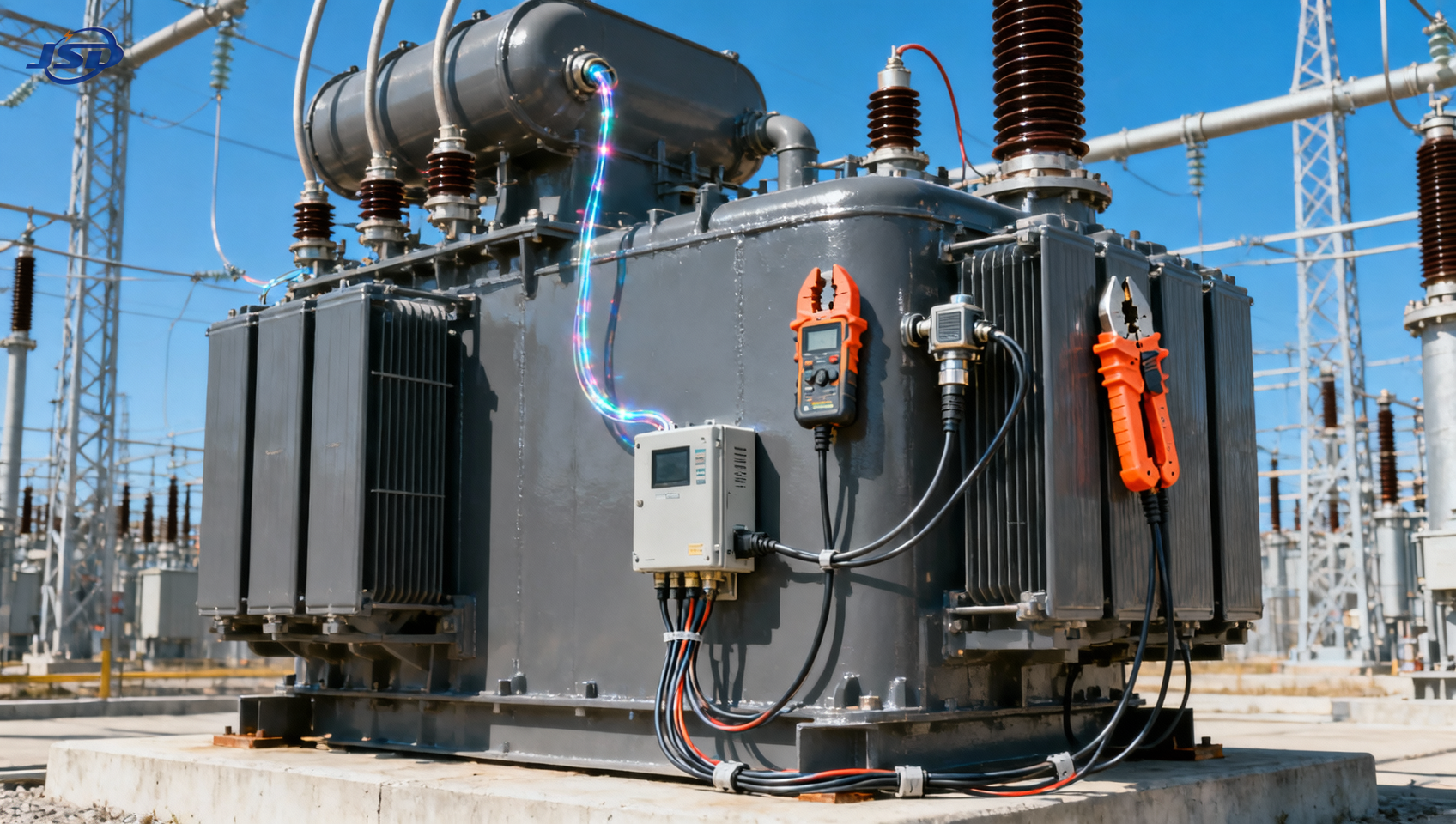 Can electric power transformers be retrofitted with smart monitoring sensors without interrupting grid operation?