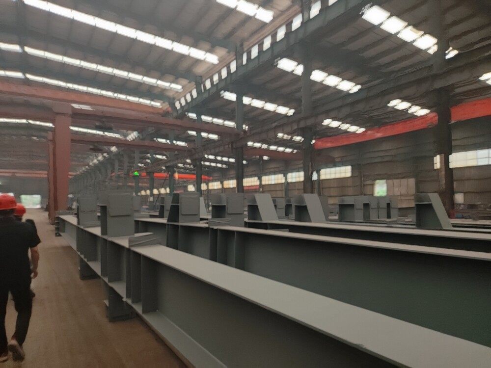 Large Span Heavy Steel Structure Warehouse with windows and Doors and Wall Panels Installed