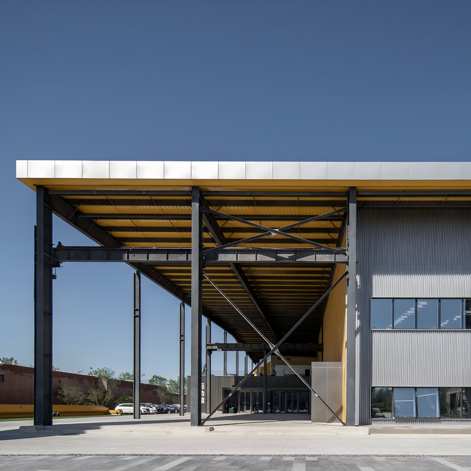 Prefab Light Steel Structure for Large Span Gymnasium