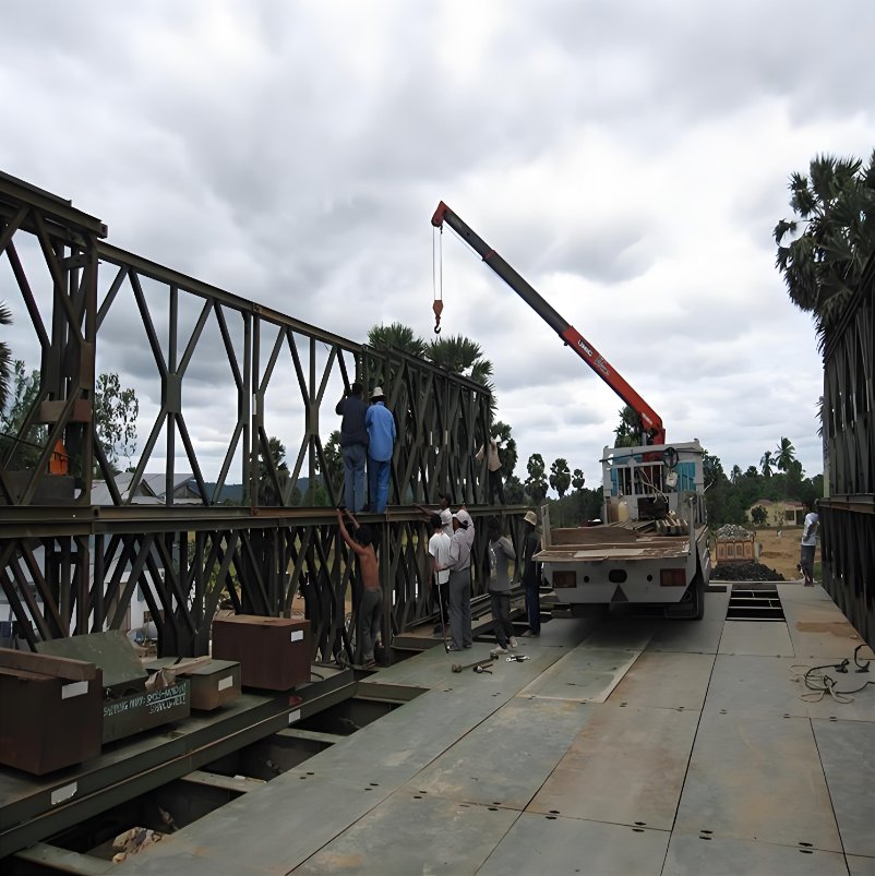 High Strength Modern Bailey Bridge Design and Fabrication Prefabricated Steel Pedestrian Bridges