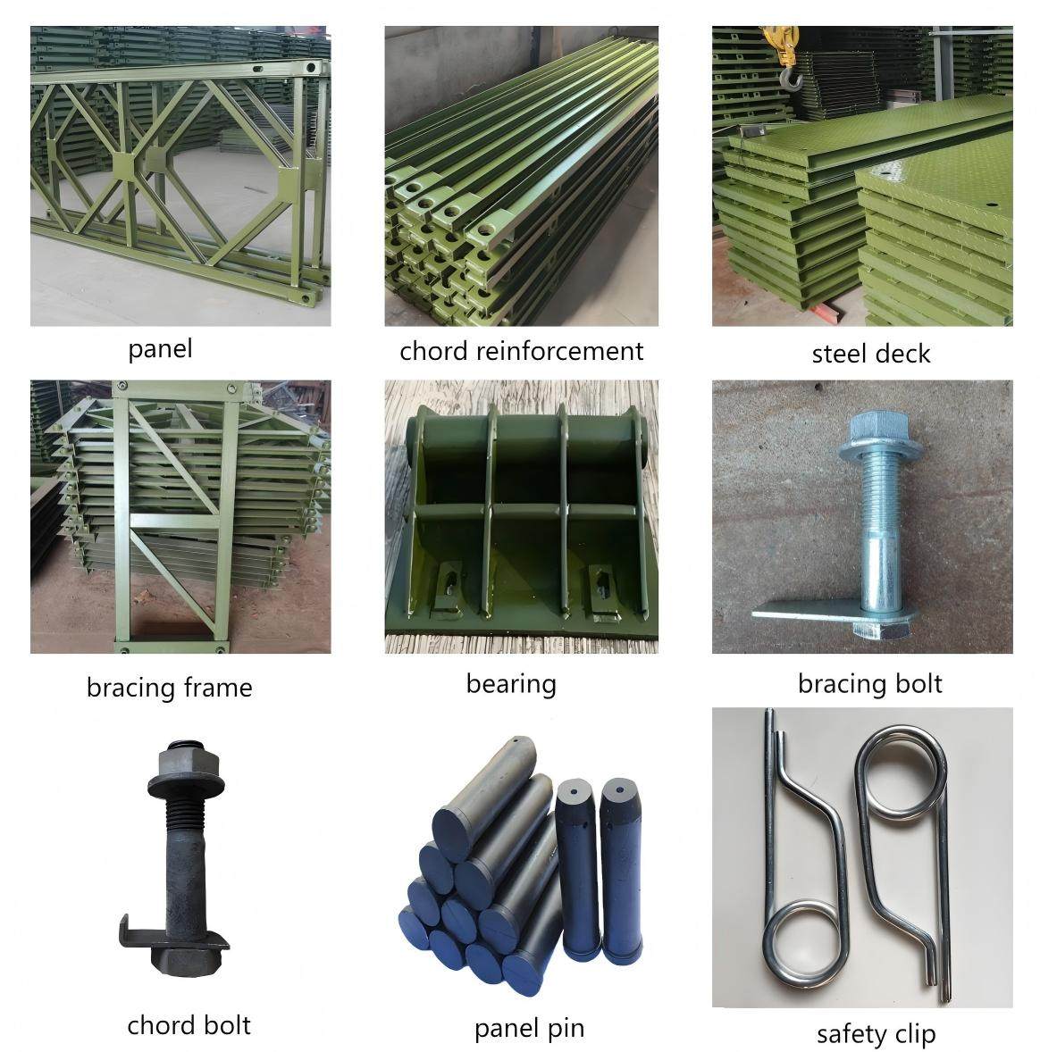 High Strength Modern Bailey Bridge Design and Fabrication Prefabricated Steel Pedestrian Bridges