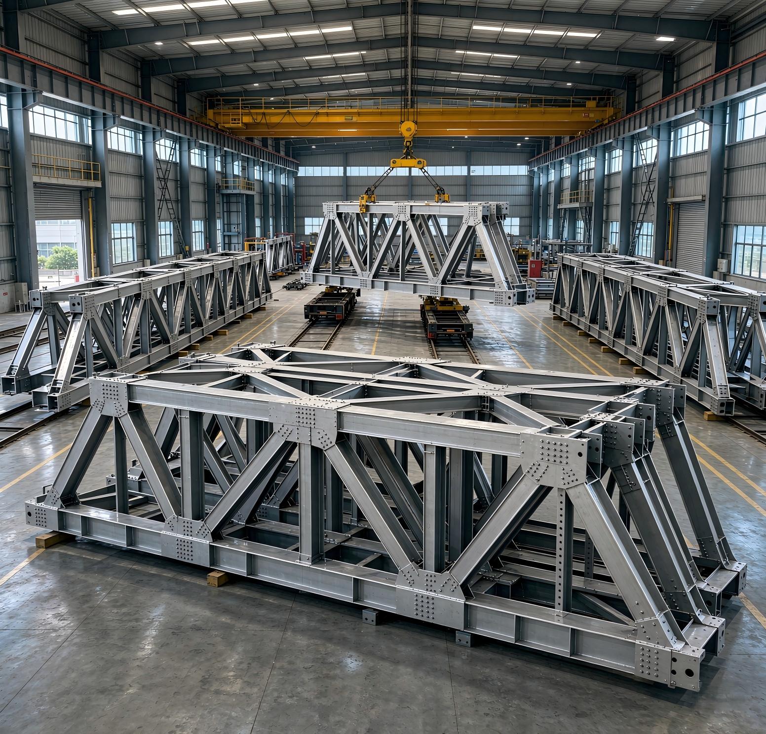 Steel Bridge Prefab Steel Truss Structure Bridge Design for Sale