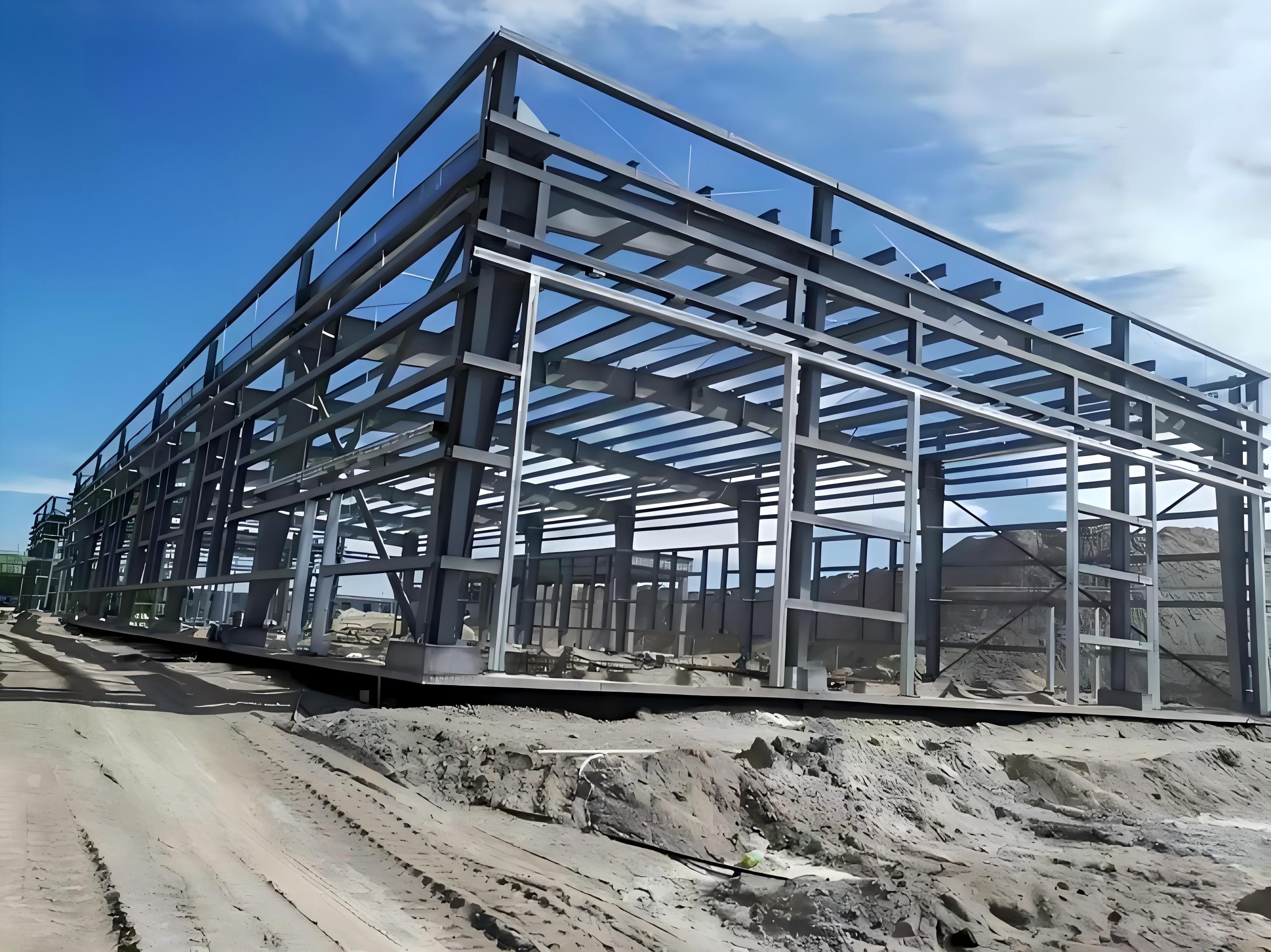 Large steel structure plant